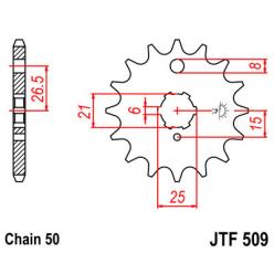 Звездочка передняя JT Sprockets (шаг 530 ) JT JTF509